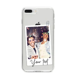 Personalised Photo With Text IPhone Case -CaseCraze Store Personalised Photo with Text iPhone 8 Plus Bumper Case on Silver iPhone