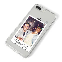Personalised Photo With Text IPhone Case -CaseCraze Store Personalised Photo with Text iPhone 8 Plus Bumper Case on Silver iPhone Alternative Image