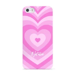 Personalised Pink Heart IPhone Case -CaseCraze Store Personalised Pink Heart Apple iPhone 5 Case