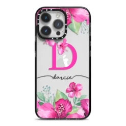 Personalised Pink Lilies IPhone Case