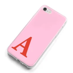 Personalised Pink And Red IPhone Case -CaseCraze Store Personalised Pink and Red iPhone 8 Bumper Case on Silver iPhone Alternative Image
