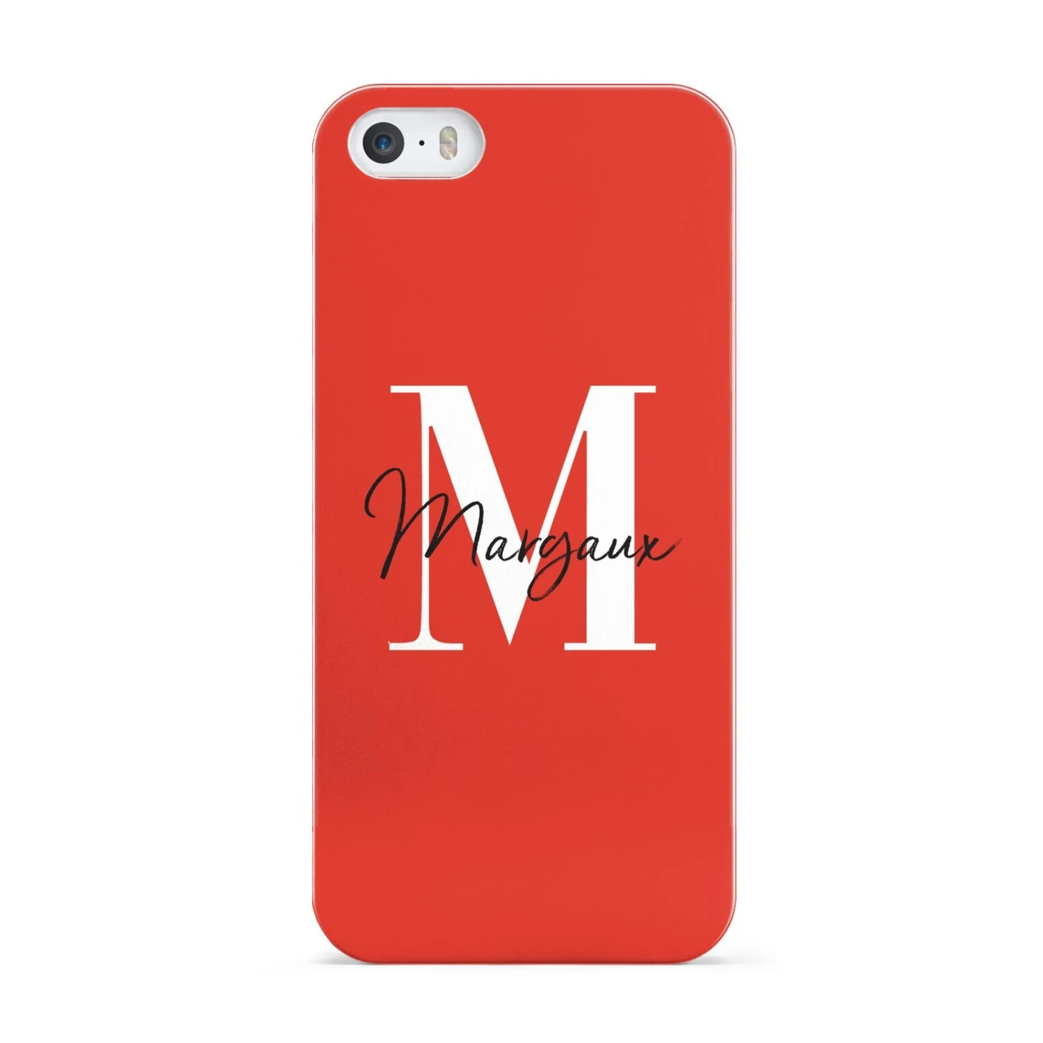 Personalised Red Name And Initial IPhone Case 3 Personalised Red Name And Initial IPhone Case - Image 3