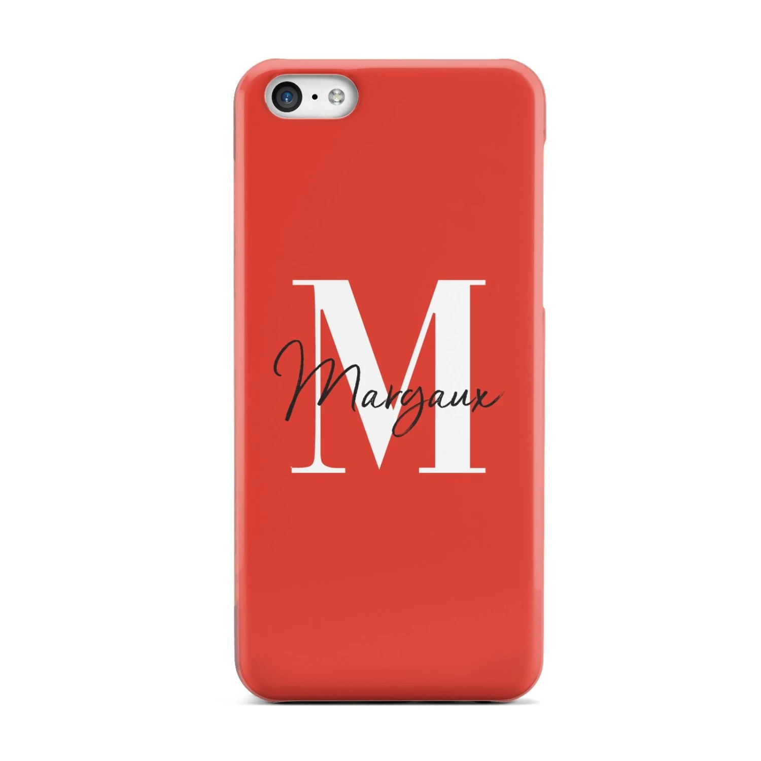 Personalised Red Name And Initial IPhone Case 2 Personalised Red Name And Initial IPhone Case - Image 2