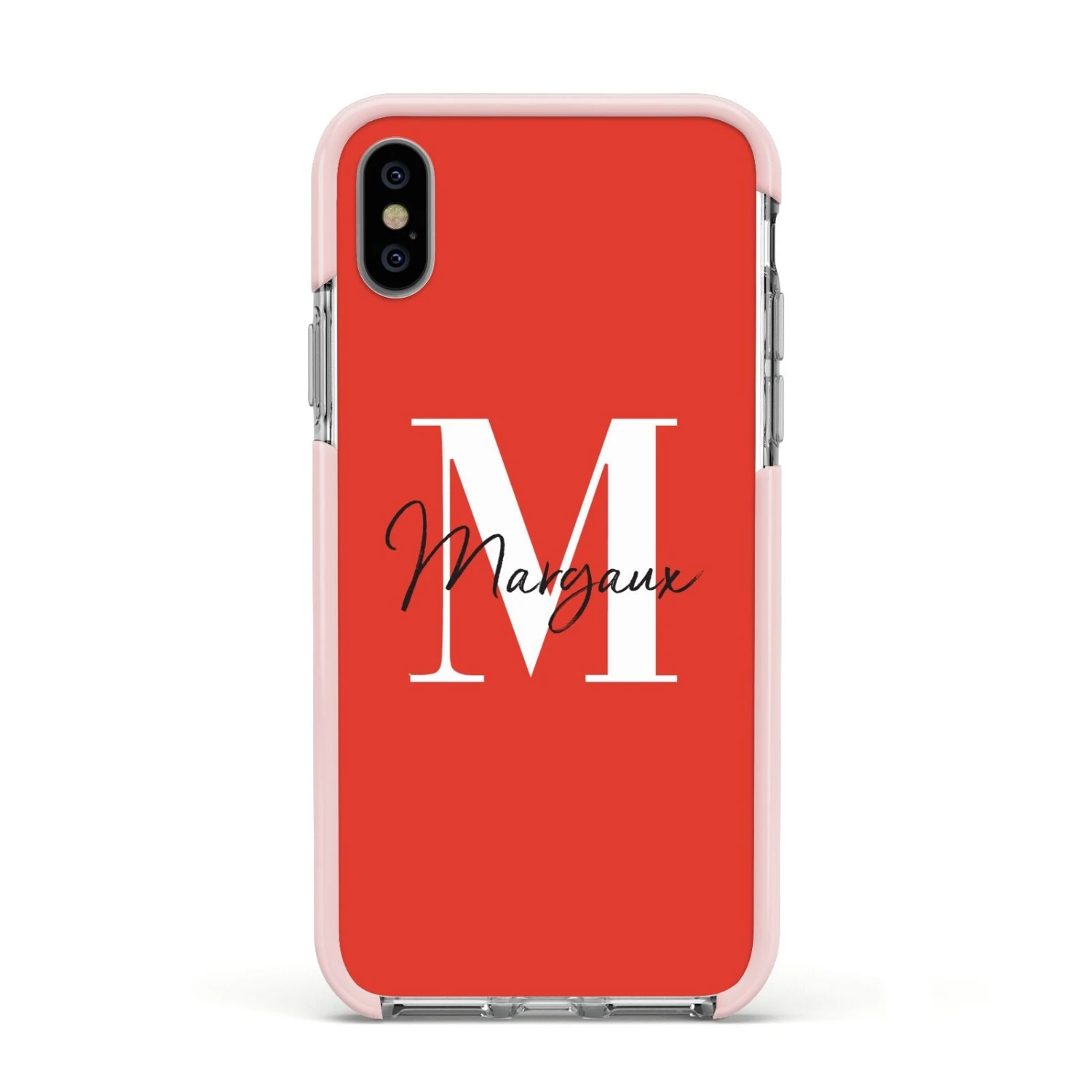 Personalised Red Name And Initial IPhone Case 16 Personalised Red Name And Initial IPhone Case - Image 16