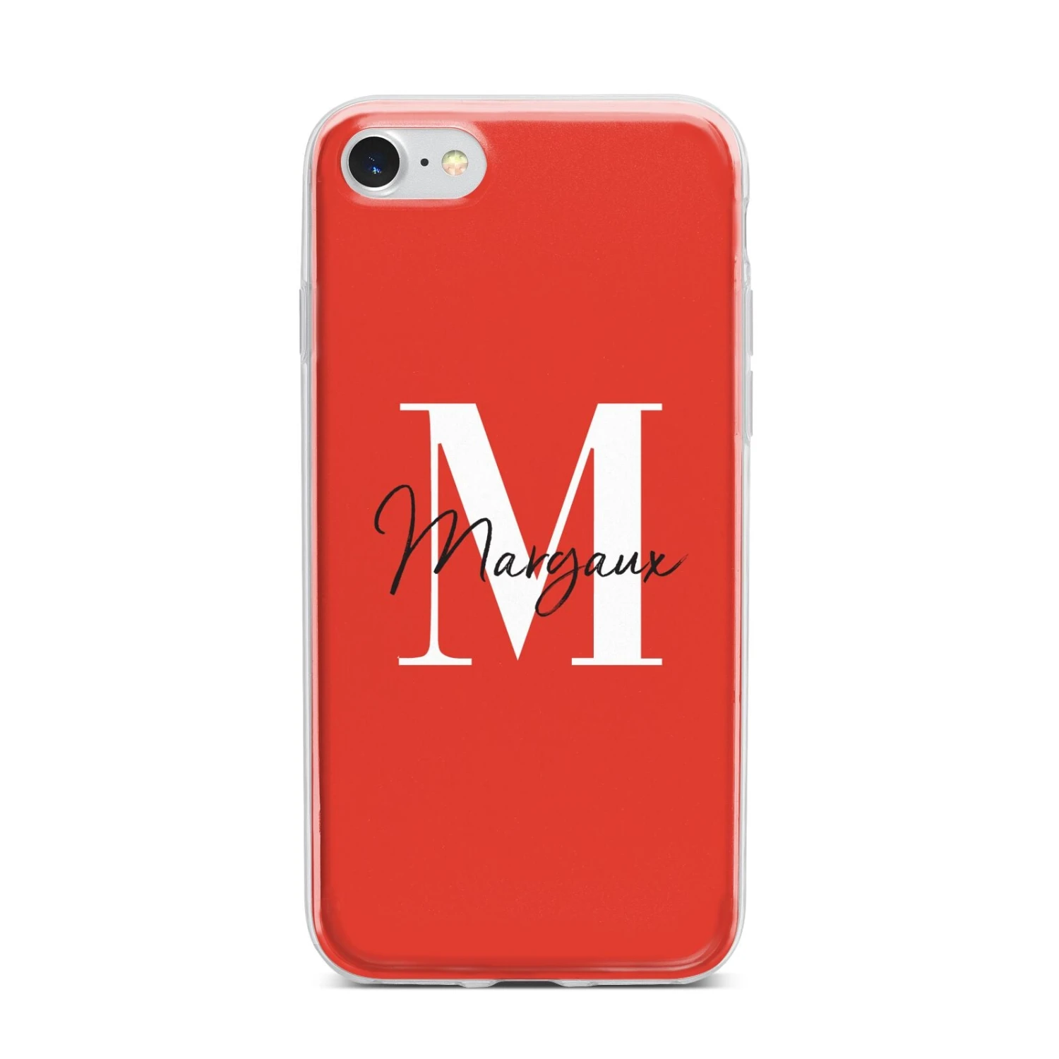 Personalised Red Name And Initial IPhone Case 12 Personalised Red Name And Initial IPhone Case - Image 12
