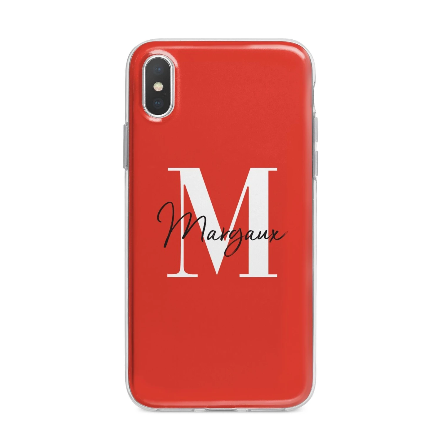Personalised Red Name And Initial IPhone Case 5 Personalised Red Name And Initial IPhone Case - Image 5