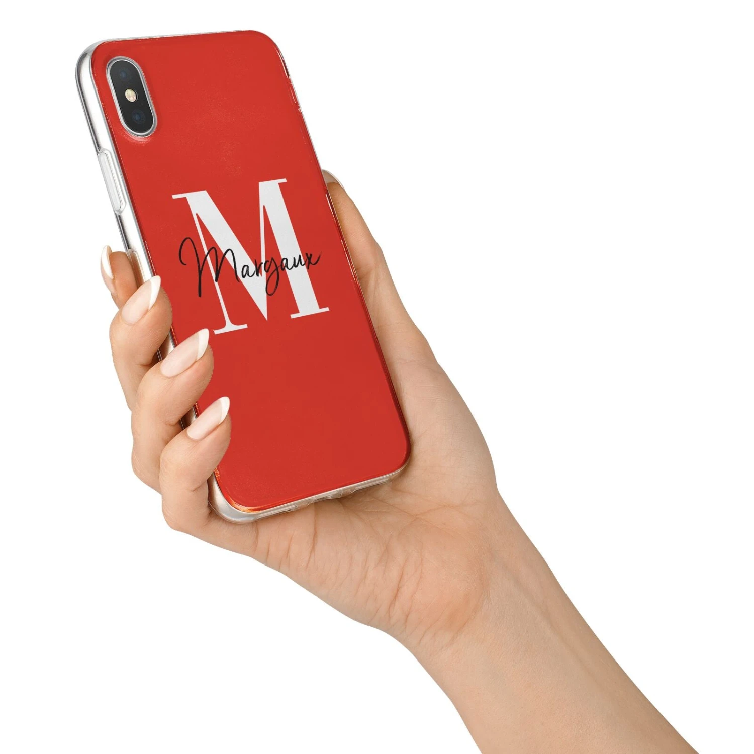 Personalised Red Name And Initial IPhone Case 6 Personalised Red Name And Initial IPhone Case - Image 6
