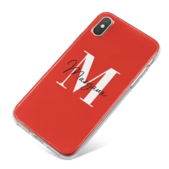 Personalised Red Name And Initial IPhone Case 26 Personalised Red Name And Initial IPhone Case -CaseCraze Store Personalised Red Name and Initial iPhone X Bumper Case on Silver iPhone 8773af6b 3c65 46be 9989 c33aa2009bdd