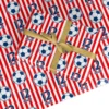 Personalised Red And White Football Wrapping Paper