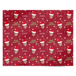 Personalised Santa Face Wrapping Paper -CaseCraze Store Personalised Santa Face Personalised Wrapping Paper Alternative