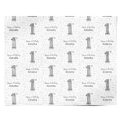 Personalised Silver Number Balloon Wrapping Paper -CaseCraze Store Personalised Silver Number Balloon Personalised Wrapping Paper Alternative