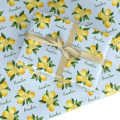 Personalised Summer Italian Lemon Wrapping Paper