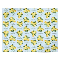 Personalised Summer Italian Lemon Wrapping Paper -CaseCraze Store Personalised Summer Italian Lemon Personalised Wrapping Paper Alternative