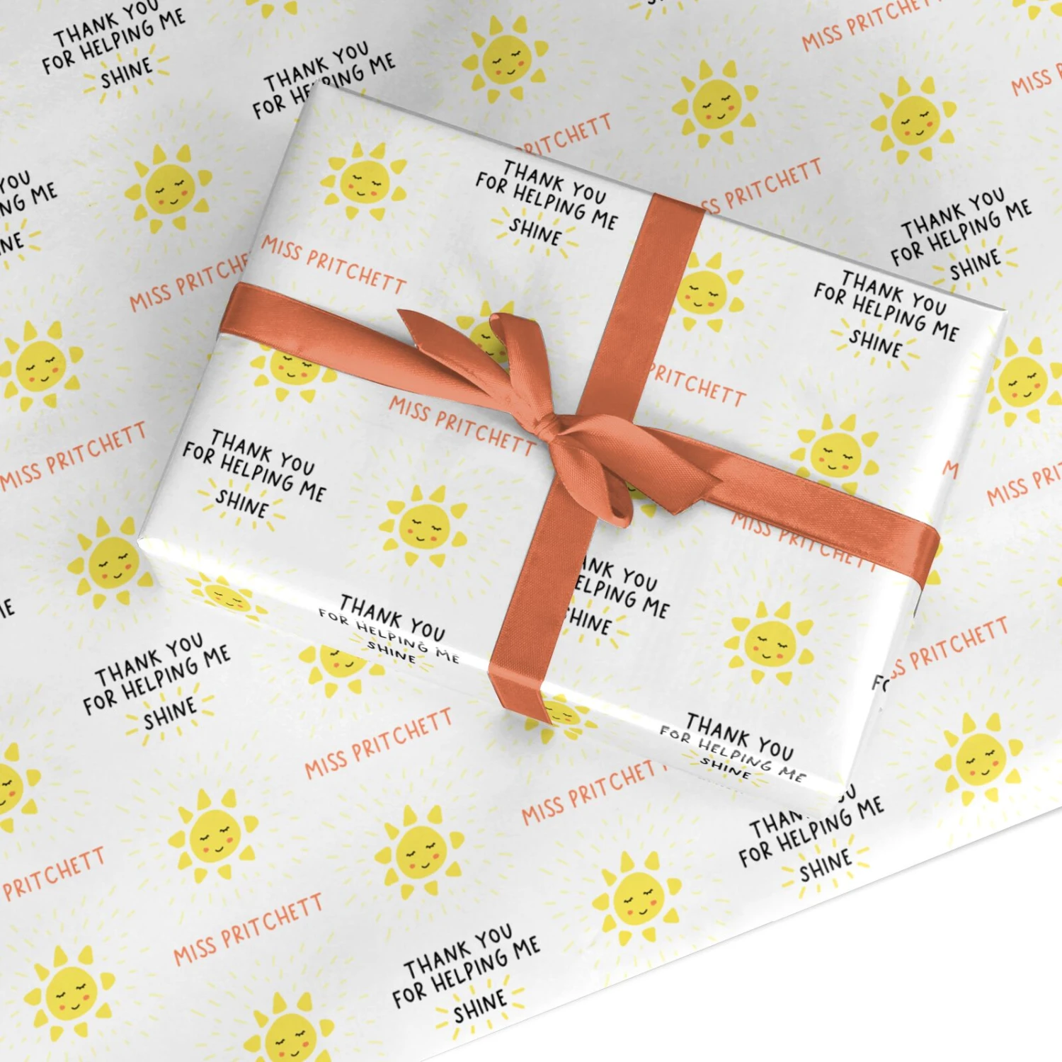 Personalised Teacher Thank You Wrapping Paper 1 Personalised Teacher Thank You Wrapping Paper