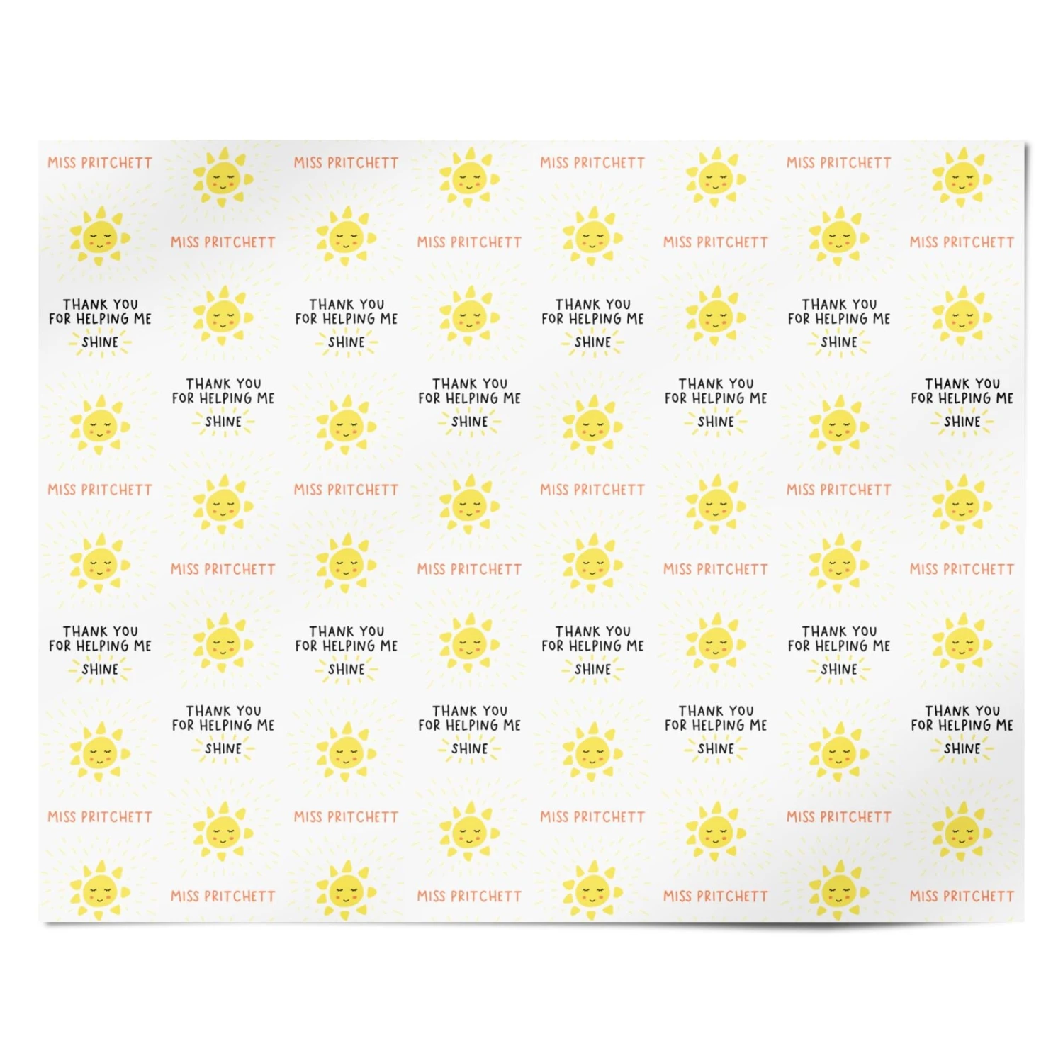 Personalised Teacher Thank You Wrapping Paper 4 Personalised Teacher Thank You Wrapping Paper - Image 4