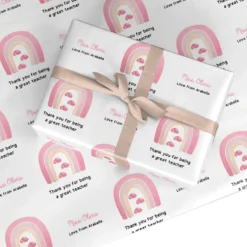 Personalised Teacher Thanks Wrapping Paper