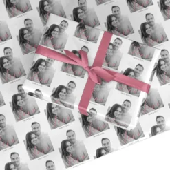 Personalised Valentines Day Photo Wrapping Paper