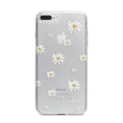 Personalised Vintage Daisy IPhone Case -CaseCraze Store Personalised Vintage Daisy iPhone 7 Plus Bumper Case on Silver iPhone