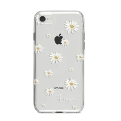 Personalised Vintage Daisy IPhone Case -CaseCraze Store Personalised Vintage Daisy iPhone 8 Bumper Case on Silver iPhone
