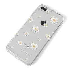 Personalised Vintage Daisy IPhone Case -CaseCraze Store Personalised Vintage Daisy iPhone 8 Plus Bumper Case on Silver iPhone Alternative Image