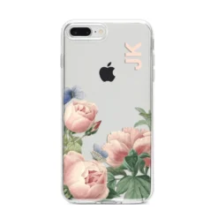 Personalised Vintage Flowers IPhone Case 29 Personalised Vintage Flowers IPhone Case -CaseCraze Store Personalised Vintage Flowers iPhone 8 Plus Bumper Case on Silver iPhone