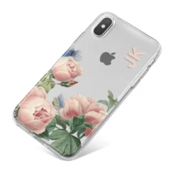 Personalised Vintage Flowers IPhone Case 26 Personalised Vintage Flowers IPhone Case -CaseCraze Store Personalised Vintage Flowers iPhone X Bumper Case on Silver iPhone