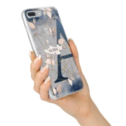 Personalised Watercolour Geometric IPhone Case -CaseCraze Store Personalised Watercolour Geometric iPhone 7 Plus Bumper Case on Silver iPhone Alternative Image