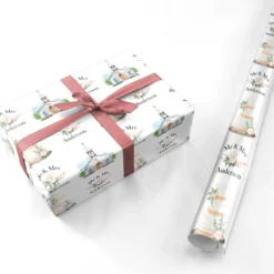 Personalised Wedding Couple Wrapping Paper -CaseCraze Store Personalised Wedding Couple Personalised Wrapping Paper