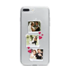 Personalised Wedding Photo Montage IPhone Case -CaseCraze Store Personalised Wedding Photo Montage iPhone 7 Plus Bumper Case on Silver iPhone
