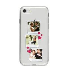 Personalised Wedding Photo Montage IPhone Case -CaseCraze Store Personalised Wedding Photo Montage iPhone 8 Bumper Case on Silver iPhone