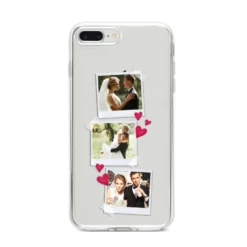 Personalised Wedding Photo Montage IPhone Case -CaseCraze Store Personalised Wedding Photo Montage iPhone 8 Plus Bumper Case on Silver iPhone