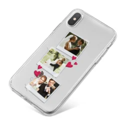 Personalised Wedding Photo Montage IPhone Case -CaseCraze Store Personalised Wedding Photo Montage iPhone X Bumper Case on Silver iPhone