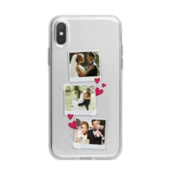Personalised Wedding Photo Montage IPhone Case -CaseCraze Store Personalised Wedding Photo Montage iPhone X Bumper Case on Silver iPhone Alternative Image 1