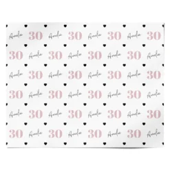 Personalised Womens Birthday Name And Age Wrapping Paper -CaseCraze Store Personalised Womens Birthday Name and Age Personalised Wrapping Paper Alternative
