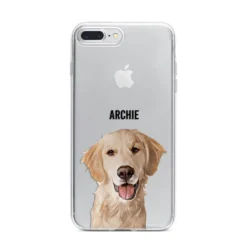 Pet Portrait IPhone Case 33 Pet Portrait IPhone Case -CaseCraze Store Pet Portrait iPhone 7 Plus Bumper Case on Silver iPhone