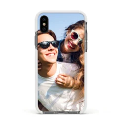 Photo IPhone Case -CaseCraze Store Photo Apple iPhone Xs Impact Case White Edge on Black Phone