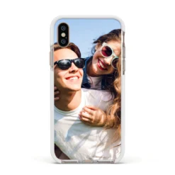Photo IPhone Case -CaseCraze Store Photo Apple iPhone Xs Impact Case White Edge on Gold Phone