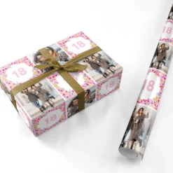 Photo Birthday Wrapping Paper -CaseCraze Store Photo Birthday Personalised Wrapping Paper