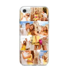 Photo Collage Heart IPhone Case -CaseCraze Store Photo Collage Heart iPhone 8 Bumper Case on Silver iPhone