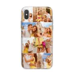 Photo Collage Heart IPhone Case -CaseCraze Store Photo Collage Heart iPhone X Bumper Case on Silver iPhone Alternative Image 1