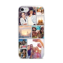 Photo Collage IPhone Case -CaseCraze Store Photo Collage iPhone 7 Bumper Case on Silver iPhone