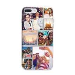 Photo Collage IPhone Case -CaseCraze Store Photo Collage iPhone 7 Plus Bumper Case on Silver iPhone