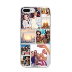 Photo Collage IPhone Case -CaseCraze Store Photo Collage iPhone 8 Plus Bumper Case on Silver iPhone