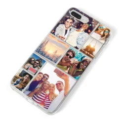 Photo Collage IPhone Case -CaseCraze Store Photo Collage iPhone 8 Plus Bumper Case on Silver iPhone Alternative Image