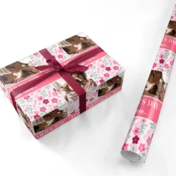 Photo Grid Mothers Day Wrapping Paper -CaseCraze Store Photo Grid Mothers Day Personalised Wrapping Paper