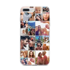 Photo Grid IPhone Case -CaseCraze Store Photo Grid iPhone 7 Plus Bumper Case on Silver iPhone