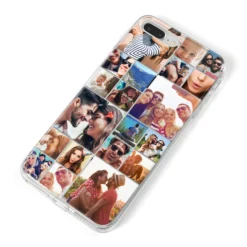 Photo Grid IPhone Case -CaseCraze Store Photo Grid iPhone 8 Plus Bumper Case on Silver iPhone Alternative Image