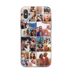 Photo Grid IPhone Case -CaseCraze Store Photo Grid iPhone X Bumper Case on Silver iPhone Alternative Image 1