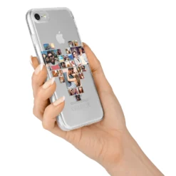 Photo Heart Collage IPhone Case -CaseCraze Store Photo Heart Collage iPhone 7 Bumper Case on Silver iPhone Alternative Image