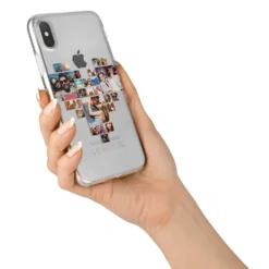 Photo Heart Collage IPhone Case -CaseCraze Store Photo Heart Collage iPhone X Bumper Case on Silver iPhone Alternative Image 2 86d63a02 83ad 4243 bbd7 c611f85dbf92